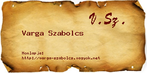 Varga Szabolcs névjegykártya